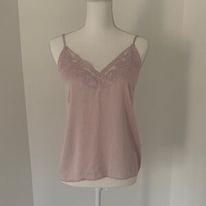 Express Mauve Lace Detail Cami Top